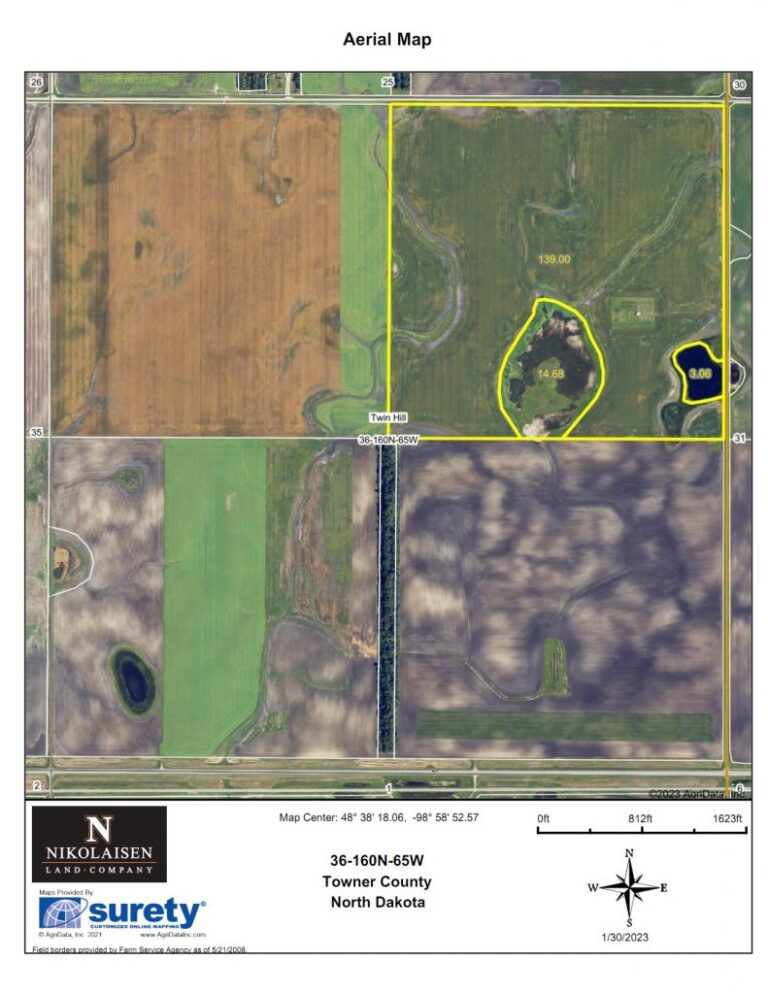 NE 36 160 65 Towner Co ND FSA Map 791x1024 1