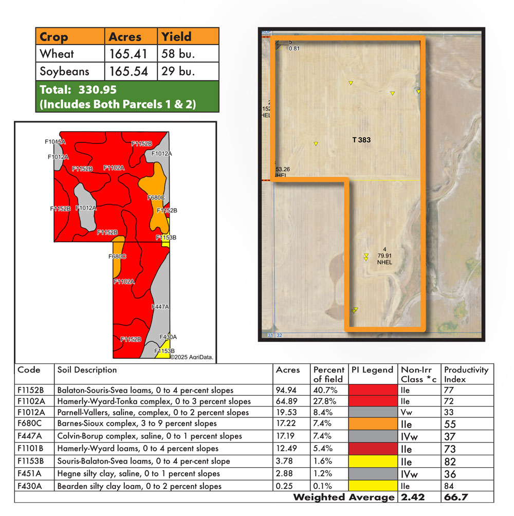 Halvorson FSA & Soils Map P1