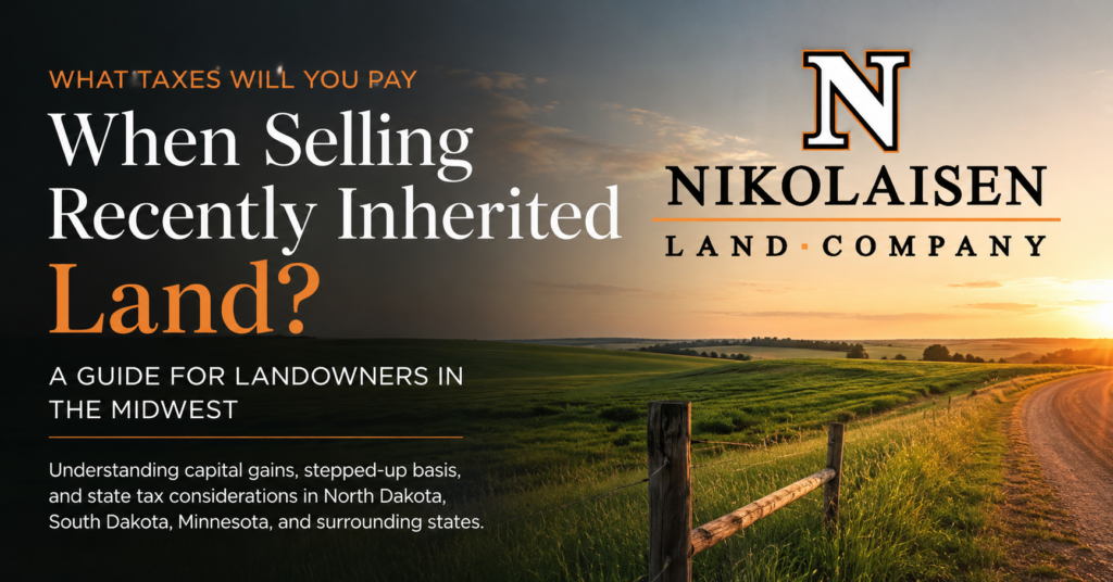 What Taxes Will you pay when selling recently inherited land