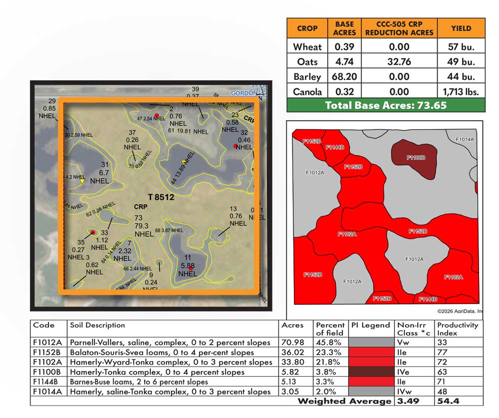Dick FSA & Soils Map