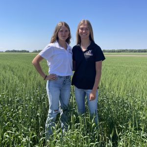 Macie & Ashley in field