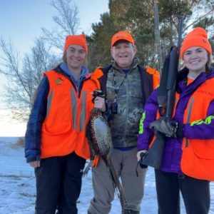 Tom & girls w pheasant